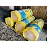 4 ROLLS OF ISOVER 75MM INSULATION