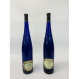 2 X 1.5 LITRE PIEROTH GRAND BLUE 2008 / 2012 BURG LAYER SCHLOSSKAPEELLE KABINETT - NAHE WHITE WINE.