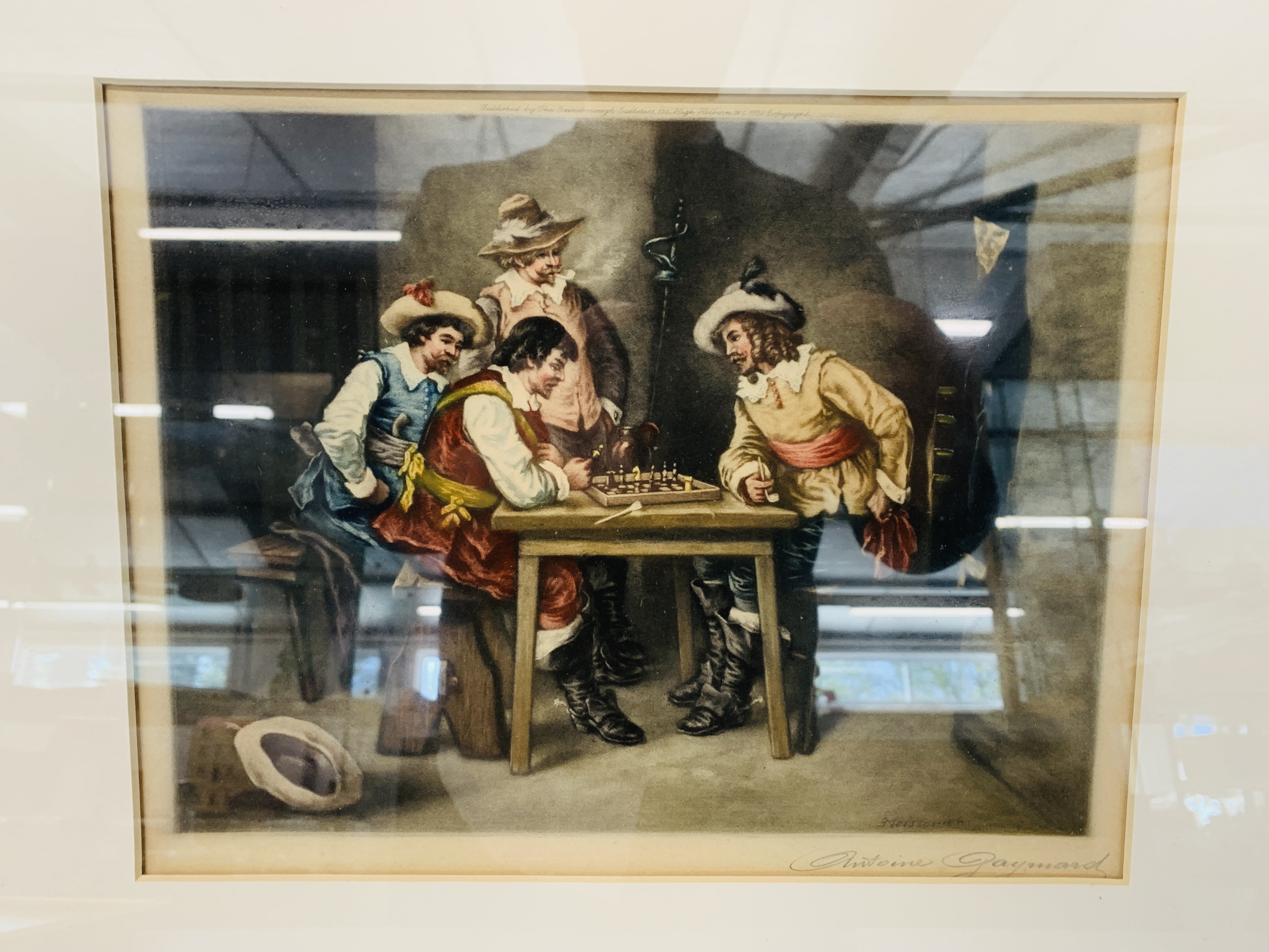 5 PENCIL SIGNED MEZZOTINT IN COLOUR PRINTS BEARING SIGNATURE ANTOINE GAYNARD TO INCLUDE 2 ARTISTS - Image 18 of 19