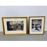 A FRAMED AND MOUNTED ALAN FEARNLEY LTD EDITION PRINT "A CERTAIN STYLE" 128/300 35.
