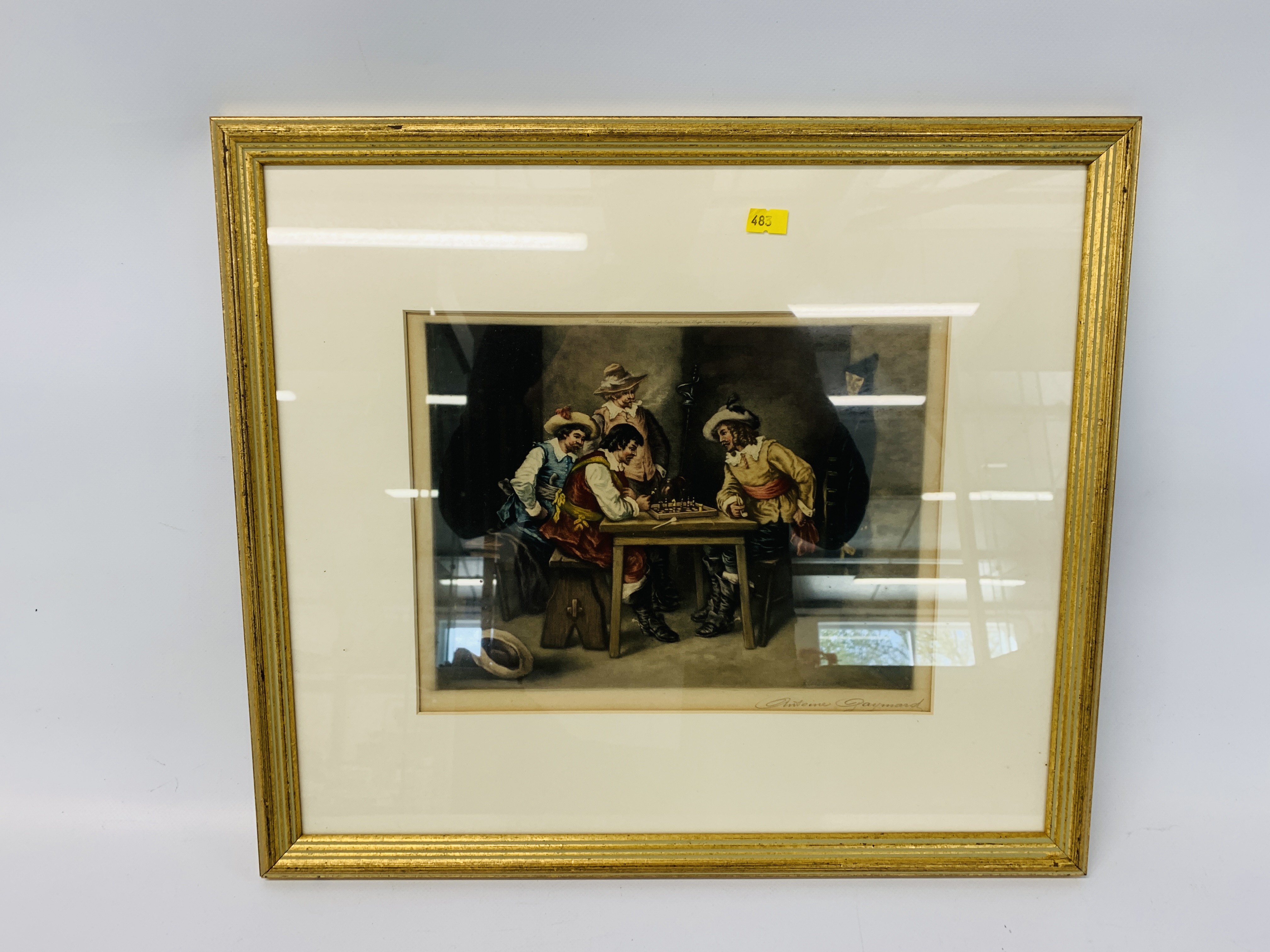 5 PENCIL SIGNED MEZZOTINT IN COLOUR PRINTS BEARING SIGNATURE ANTOINE GAYNARD TO INCLUDE 2 ARTISTS - Image 17 of 19