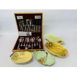 VINERS CANTEEN OF CUTLERY (56 PIECES) + 4 PIECES OF CARLTON WARE TO INCLUDE AUSTRALIAN DESIGN ETC.
