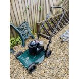 A HAYTER HAYTERETTE PETROL LAWN MOWER - SOLD AS SEEN