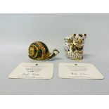 ROYAL CROWN DERBY THE AUSTRALIAN COLLECTION KOALA AND BABY LIMITED EDITION WITH CERTIFICATE AND