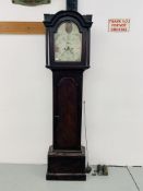 PERIOD MAHOGANY CASED GRANDFATHER CLOCK "R.