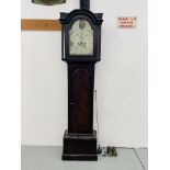 PERIOD MAHOGANY CASED GRANDFATHER CLOCK "R.