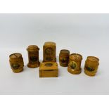 A GROUP OF MAUCHLIN WARE, CARLISLE PARADE HASTINGS MONEY BOX,