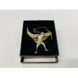 SILVER EROS BROOCH BIRMINGHAM ASSAY D.H.P.