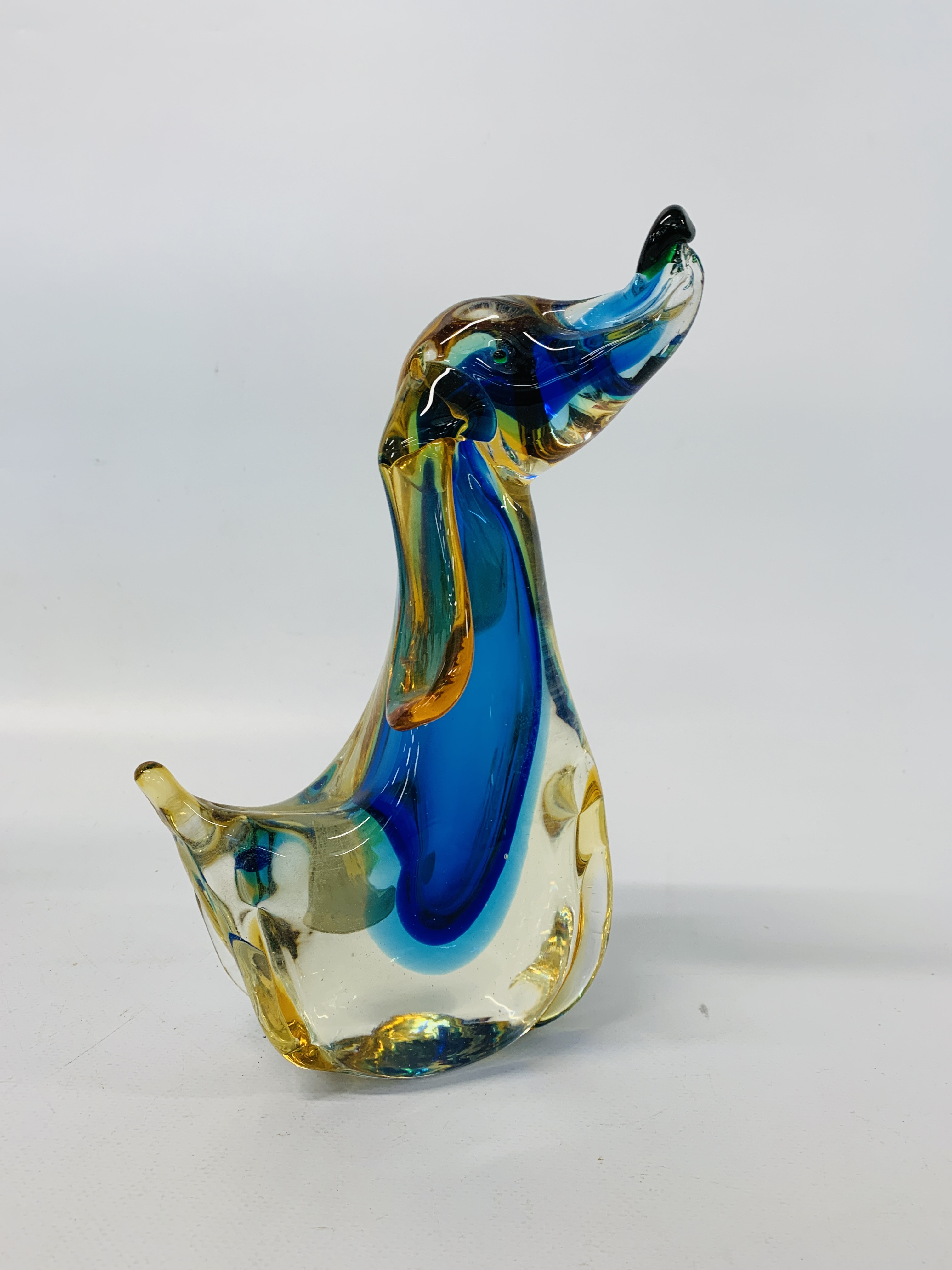 3 X MURANO GLASS STUDIES TO INCLUDE A PEACOCK, - Image 8 of 12