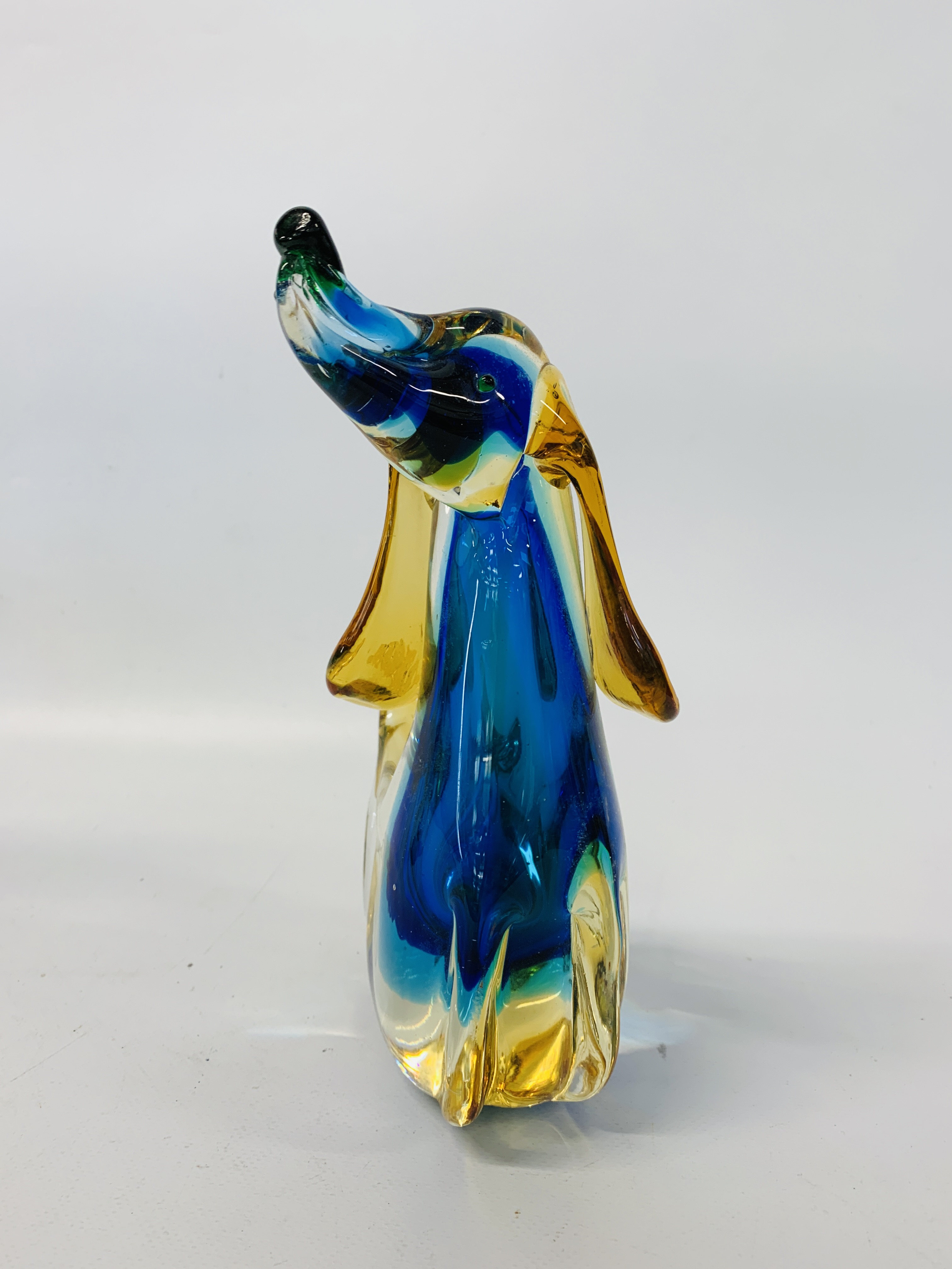 3 X MURANO GLASS STUDIES TO INCLUDE A PEACOCK, - Image 9 of 12