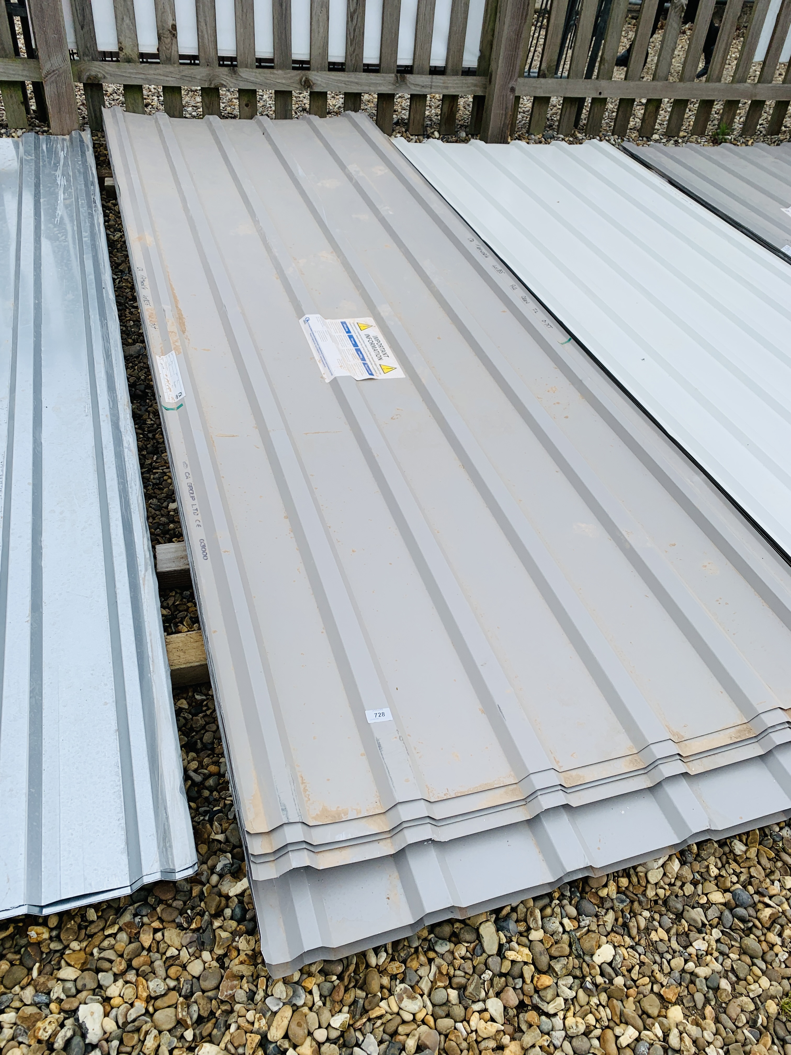 66 X 3M X 1M PROFILE STEEL ROOF LINER SHEETS