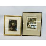 5 PENCIL SIGNED MEZZOTINT IN COLOUR PRINTS BEARING SIGNATURE ANTOINE GAYNARD TO INCLUDE 2 ARTISTS