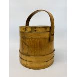 VINTAGE BENTWOOD STORAGE CONTAINER POSSIBLY FOR FLOUR / GRAIN