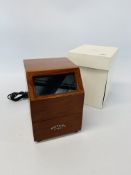 A ROTARY ELECTRIC WATCH WINDER WITH POWER CABLE - SOLD AS SEEN
