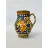 CHARLOTTE RHEAD - A JUG, BYZANTINE PATTERN, HEIGHT 22.5 CM.