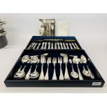 MAPPIN & WEBB LOUIS XVI STYLE EIGHT PLACE SETTING CANTEEN OF CUTLERY PURCHASED FROM SELFRIDGES