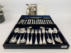 MAPPIN & WEBB LOUIS XVI STYLE EIGHT PLACE SETTING CANTEEN OF CUTLERY PURCHASED FROM SELFRIDGES