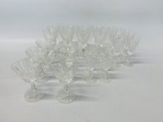 3 X SETS OF 6 WATERFORD CRYSTAL DRINKING GLASSES TO INCLUDE MARTINI GLASSES TOGETHER WITH A FURTHER