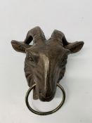 (R) GOAT HEAD WITH RING