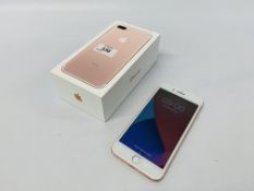 AN APPLE IPHONE 7 PLUS 32GB, COMPLETE WITH BOX,