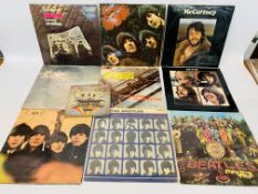 10 X VARIOUS RECORDS TO INCLUDE THE BEATLES, McCARTNEY,