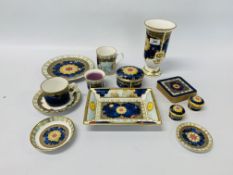 TWELVE PIECES OF ROYAL WORCESTER "TO CELEBRATE THE MILLENIUM" LIMITED EDITION CHINA ALONG WITH SIX