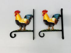 (R) 2 COCKEREL BASKET HANGERS