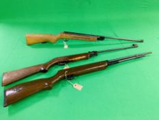 3 VARIOUS AIR RIFLES TO INCLUDE 2 .177 BREAK BARREL AND .