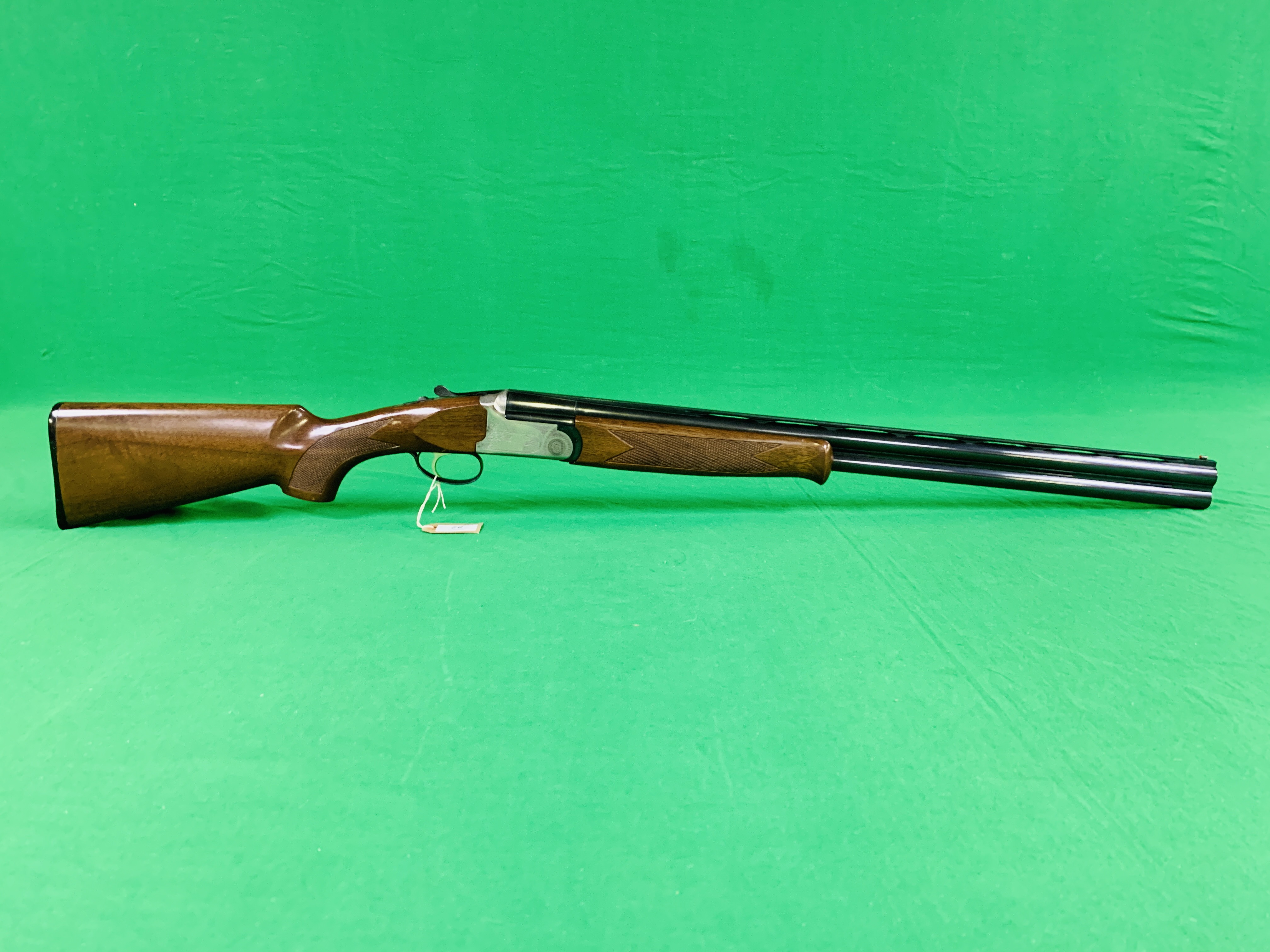 BETTINSOLI 12G O/U SHOTGUN #86183 COMPLETE WITH FIVE CHOKES,