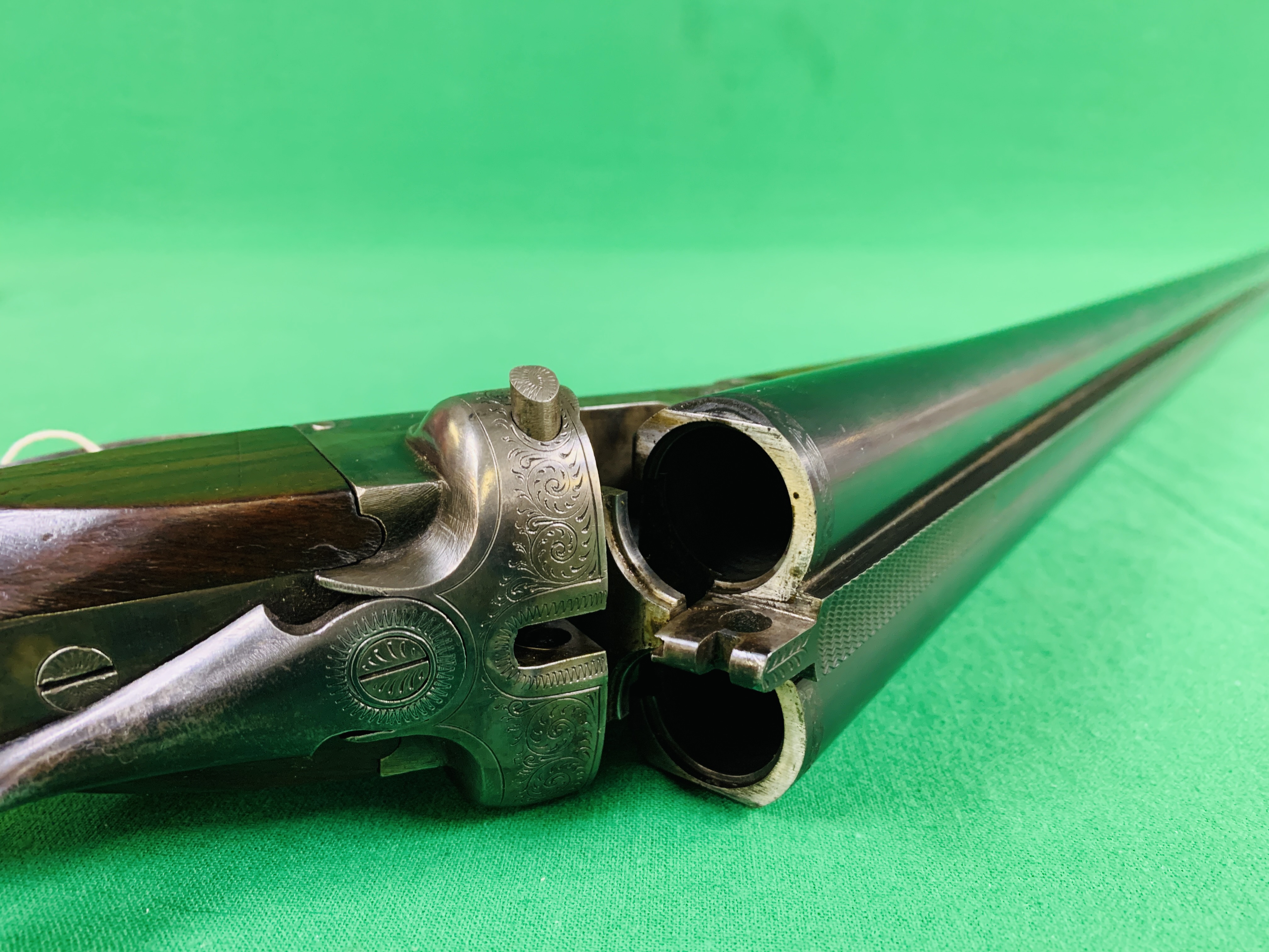 BELGIUM 12 BORE SIDE BY SIDE SHOTGUN # 1478 - (ALL GUNS TO BE INSPECTED AND SERVICED BY QUALIFIED - Image 8 of 8