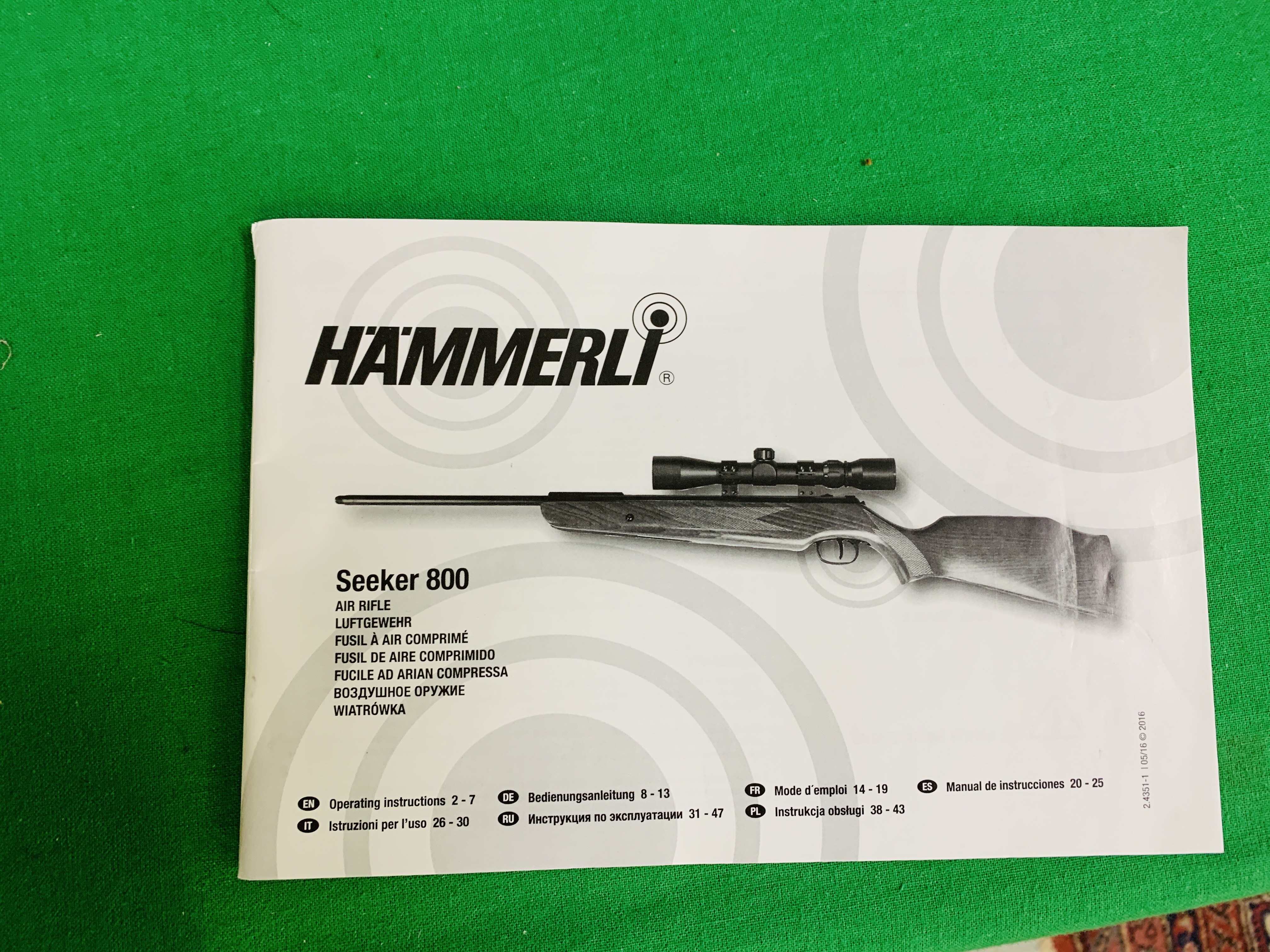 AN ARMEX HAMMERLI SEEKER 800 . - Image 10 of 11