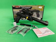 A GAMMO PT-85 BLOWBACK SEMI-AUTO 8 SHOT CO² AIR PISTOL BOXED AS NEW - (ALL GUNS TO BE INSPECTED AND