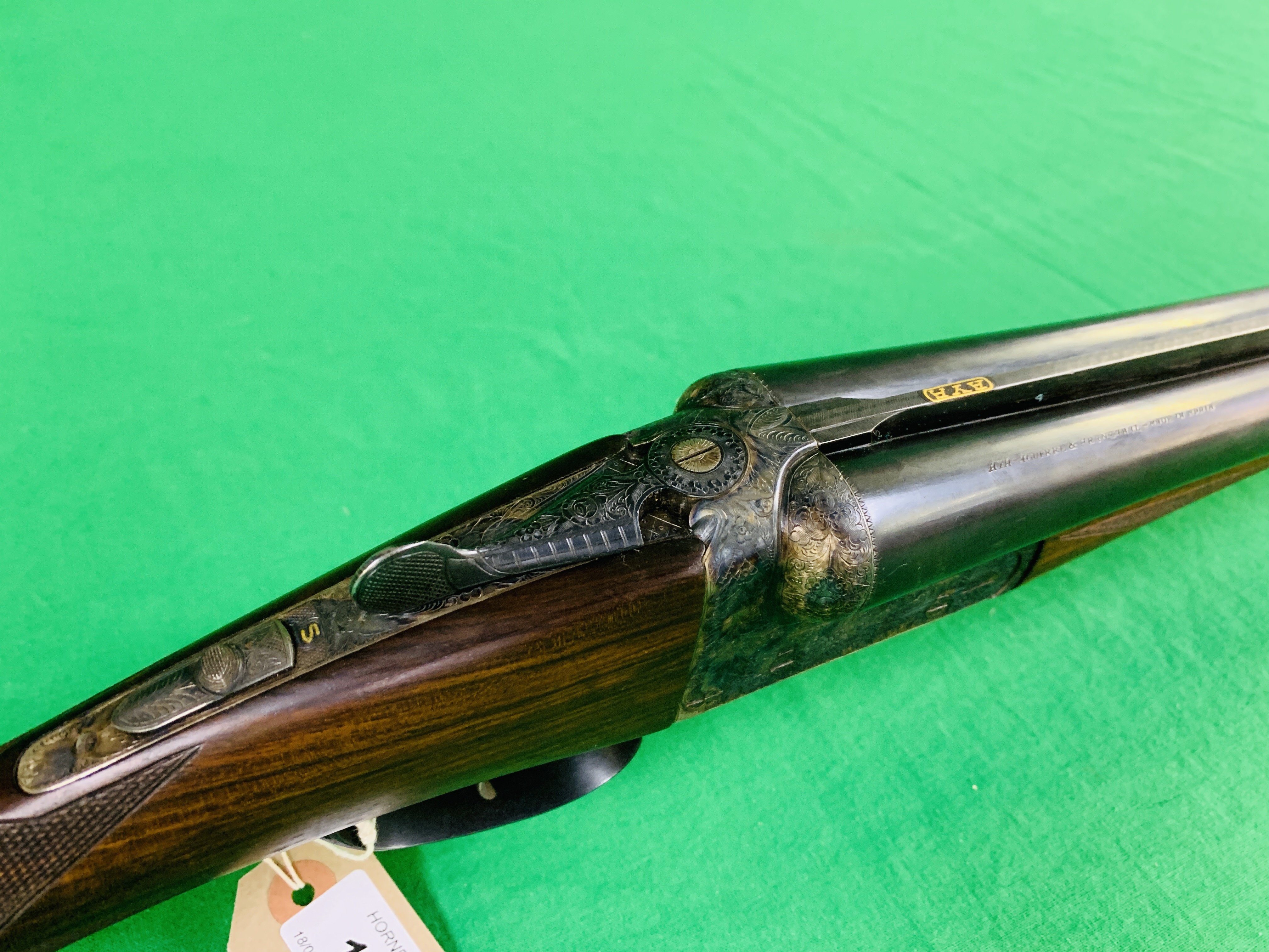 AYA 12 BORE SIDE BY SIDE SHOTGUN # 528892 - (ALL GUNS TO BE INSPECTED AND SERVICED BY QUALIFIED - Image 2 of 8