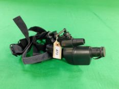 A ATN VIPER NIGHT VISION MONOCULAR INFERRED SITE WITH HEAD BAND