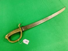 A FRENCH NAPOLEONIC SHORT SWORD DATED 1831