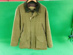 A DAVID RIPPER & SONS TWEED SHOOTING JACKET SIZE 46