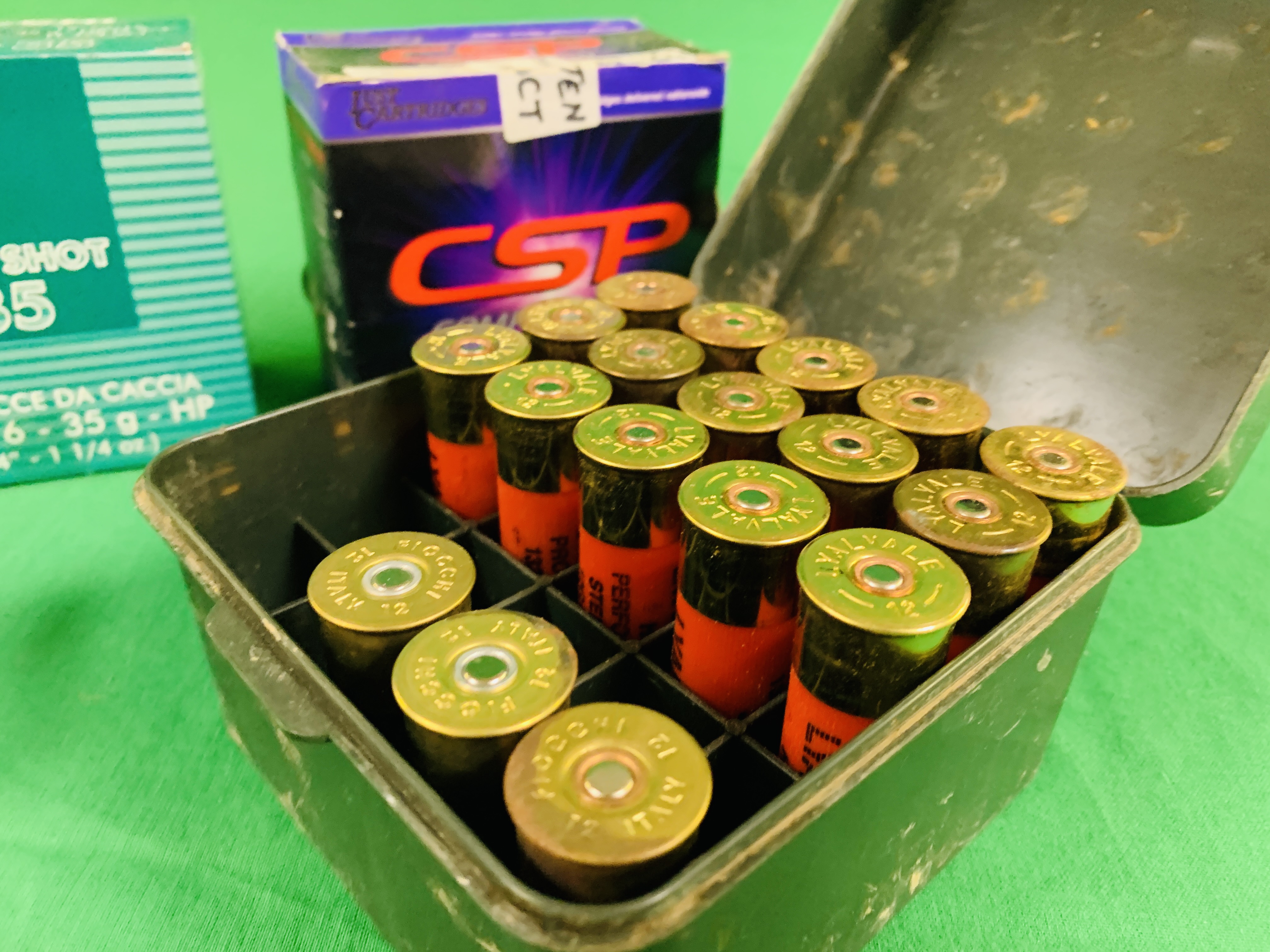 BOX CONTAINING MIXED 12G CARTRIDGES TO INCLUDE TUNGSTEN IMPACT 32GRM LOAD NO. 6 (25) 32GRM NO. - Image 2 of 7
