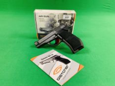 A GLETCHER BRT 84 CO² 19 SHOT CAPACITY AIR PISTOL - BOXED AS NEW - (ALL GUNS TO BE INSPECTED AND
