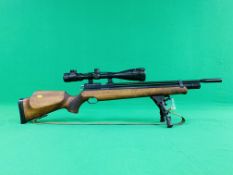 AIR ARMS S300 .177 BOLT ACTION PCP AIR RIFLE FITTED WITH BUSHNALL 6.
