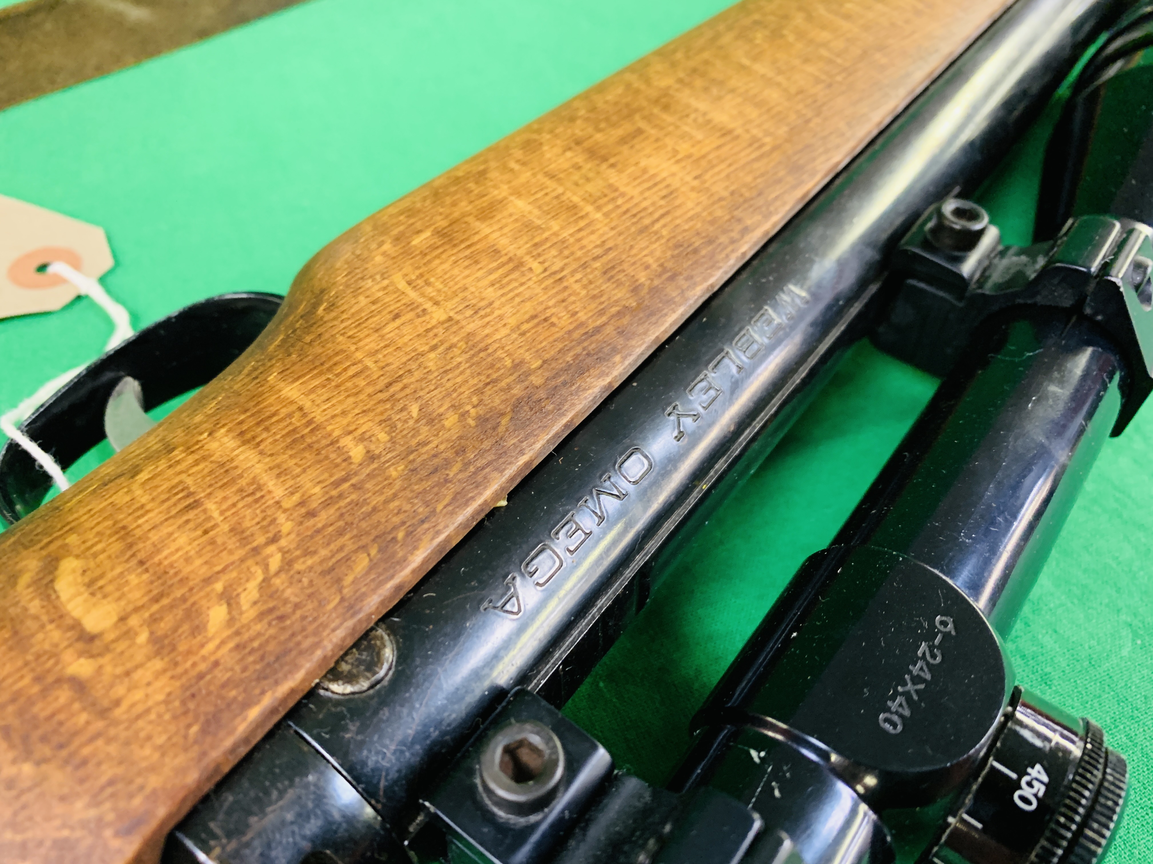 WEBLEY OMEGA .22 BREAK BARREL AIR RIFLE FITTED WITH TASCO 6. - Image 8 of 10