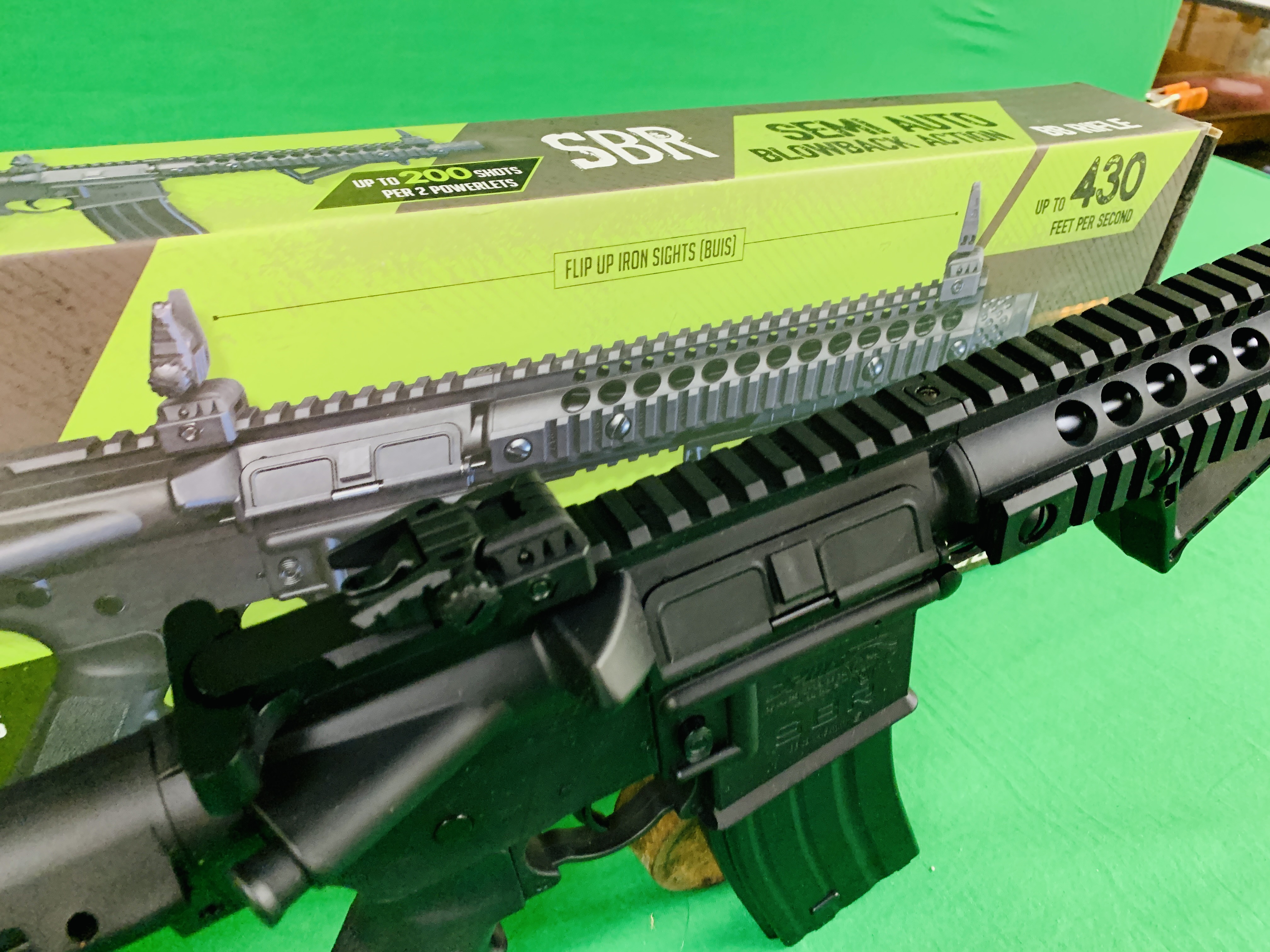 A CROSMAN PANTHER ARMS SBR DPMS SEMI-AUTO BLOWBACK ACTION CO² BB AIR RIFLE BOXED AS NEW - (ALL - Image 5 of 11