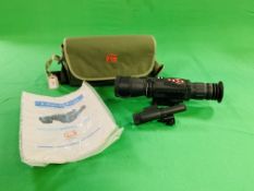 AN ATN X-SIGHT HD SERIES NIGHT VISION SCOPE WITH INSTRUCTIONS AND INFRA RED LIGHT WITH ATN TRANSIT