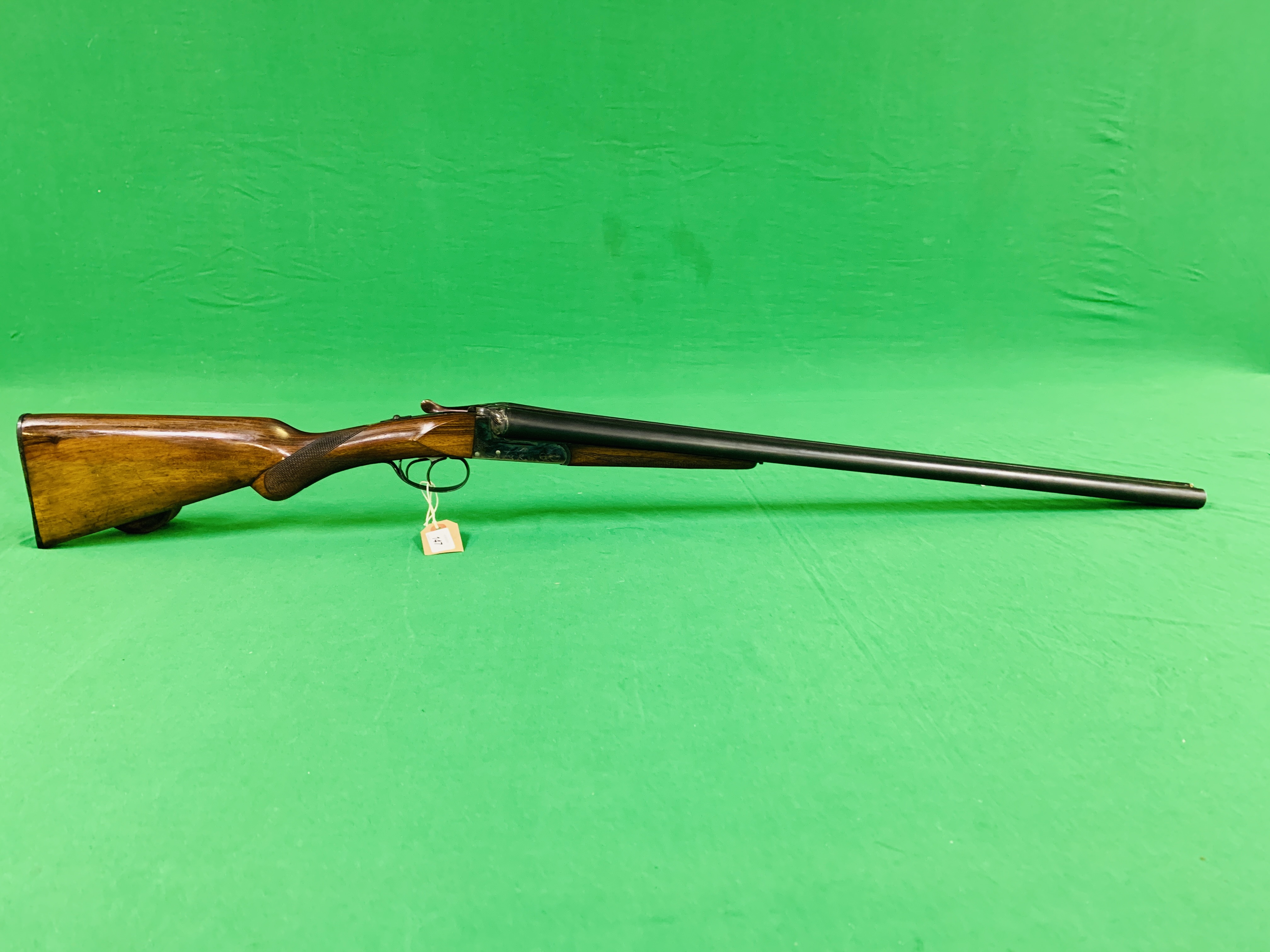 LARRANAGA 12 BORE SIDE BY SIDE SHOT GUN #68616 - (ALL GUNS TO BE INSPECTED AND SERVICED BY