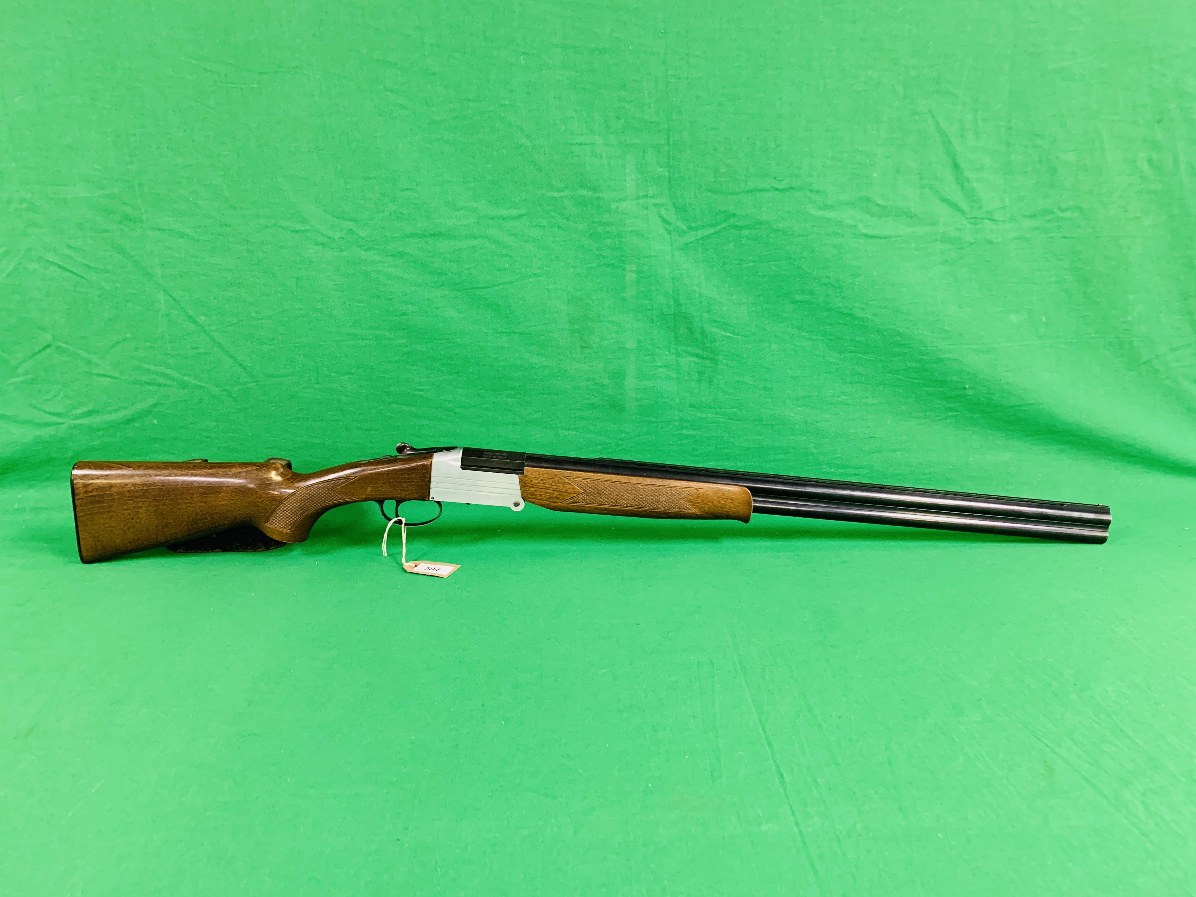 INVESTARM 20 BORE OVER AND UNDER SHOTGUN # 418838, SINGLE TRIGGER NO EJECTOR,