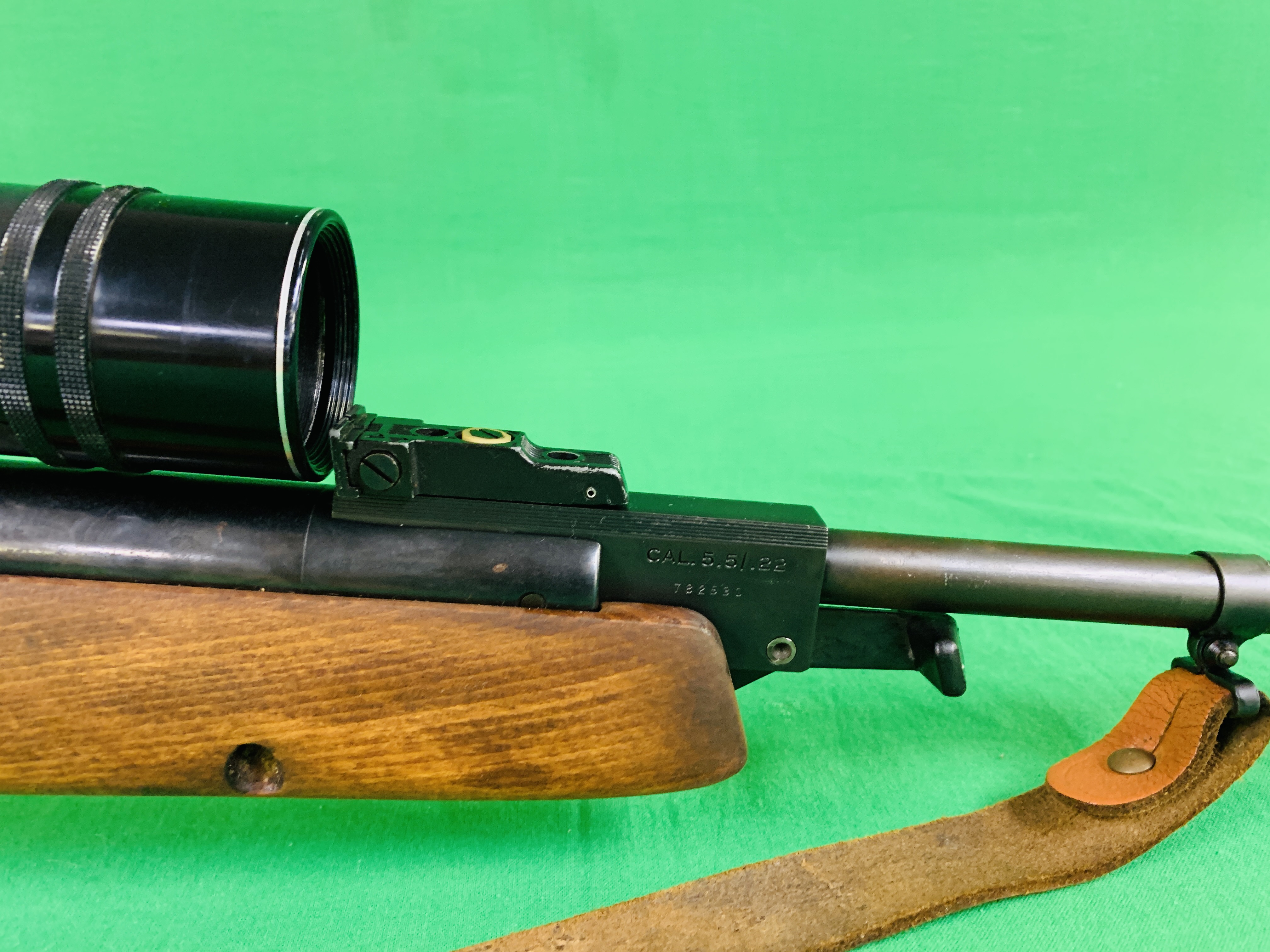 WEBLEY OMEGA .22 BREAK BARREL AIR RIFLE FITTED WITH TASCO 6. - Image 4 of 10