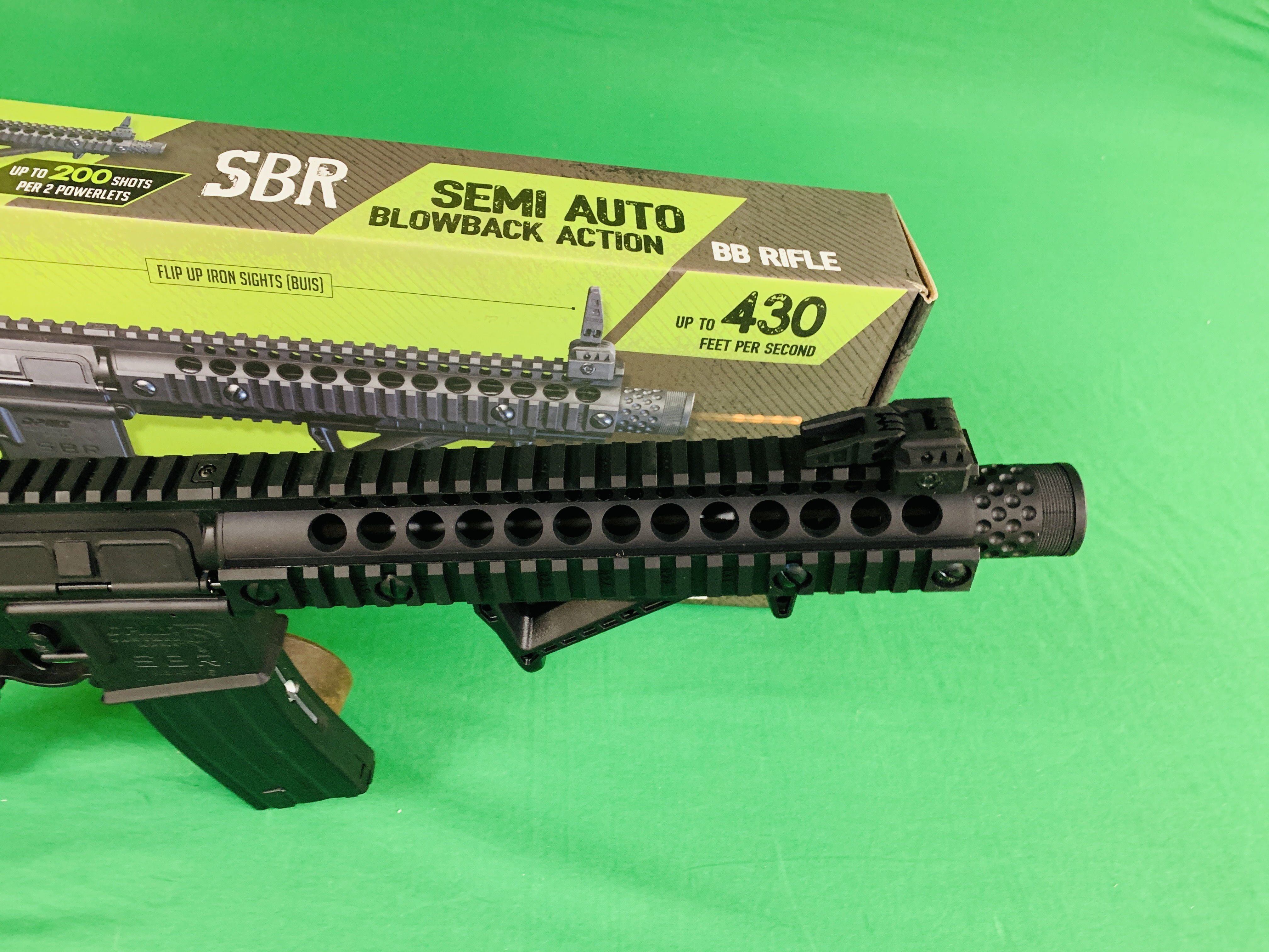 A CROSMAN PANTHER ARMS SBR DPMS SEMI-AUTO BLOWBACK ACTION CO² BB AIR RIFLE BOXED AS NEW - (ALL - Image 6 of 11