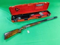 CAESAR GUERINI 12 BORE OVER AND UNDER SHOTGUN #144499 MULTI CHOKE (TOTAL 8 CHOKES) COMPLETE WITH