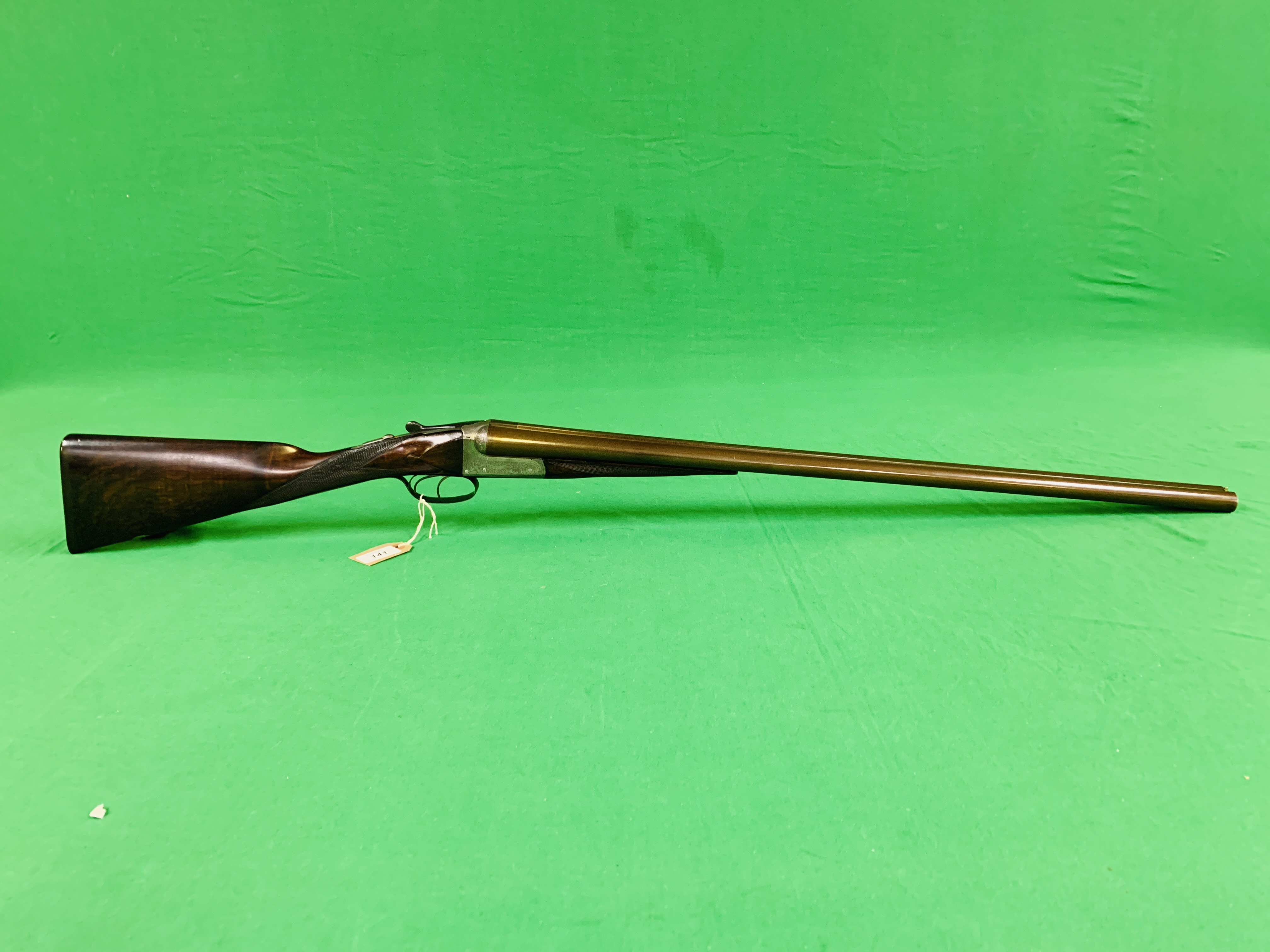 MORTIMER 12G S/B/S SHOTGUN #7219 29 INCH DAMASCUS BARRELS, EJECTOR,