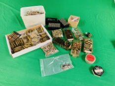 2 BOXES CONTAINING BRASS SHELLS,