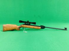 AN "ORIGINAL" MODEL 35 .22 BREAK BARREL AIR RIFLE FITTED WITH SIMMONS 4.